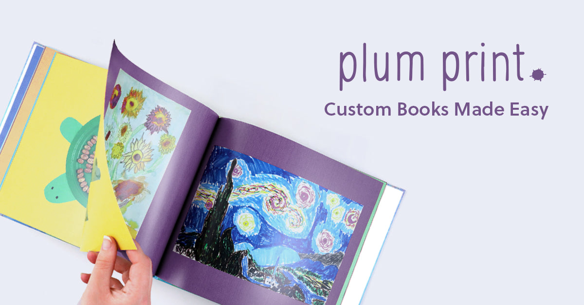 Custom Art Book – Plum Print