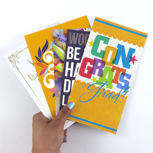 Graduation Card Book – Plum Print