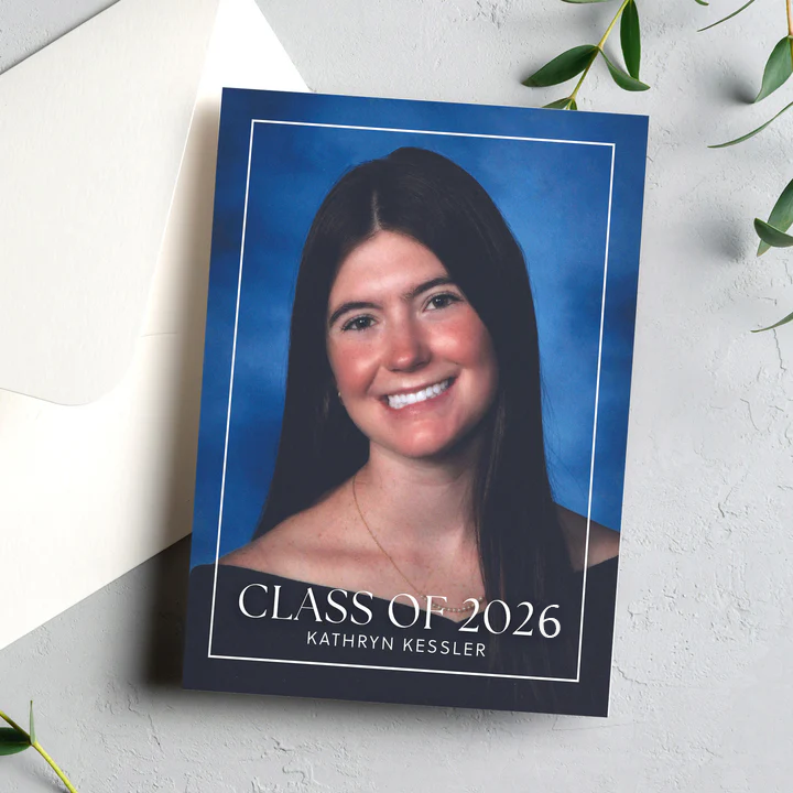 where to get grad cards printed Graduation Announcement Flat attacking Inside of card is Yugioh Cloudian Deck Core Color:Silver Golf Ball