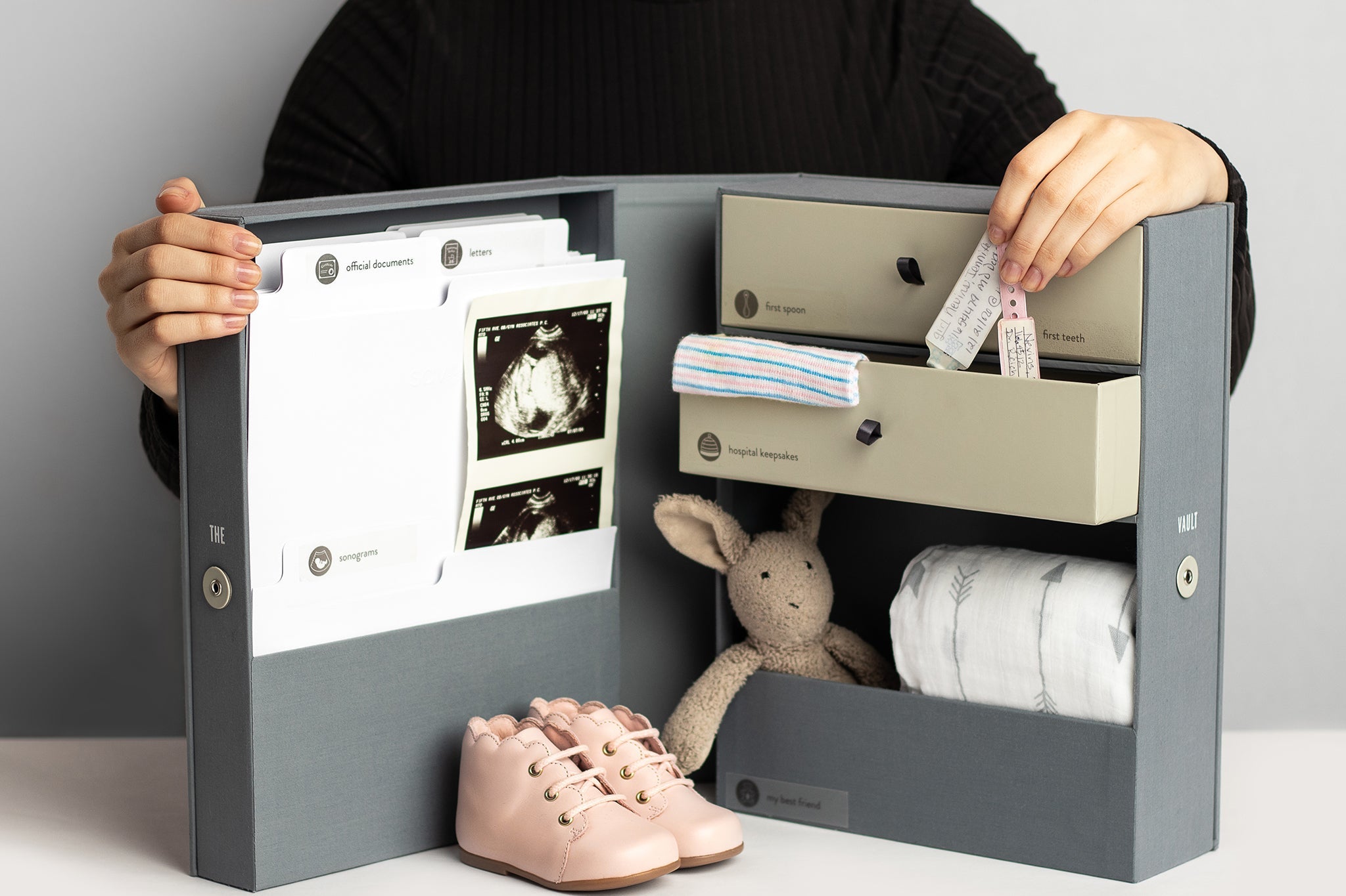 The Vault Baby Boîte souvenir personnalisable faite à la main avec